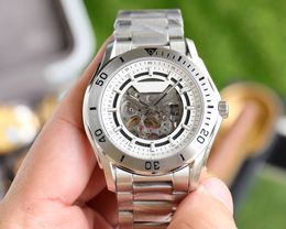 Les hommes adorent la montre creuse, belle montre pour homme, mouvement mécanique importé, bracelet en acier 316, verre saphir, taille : diamètre 41 mm d'épaisseur 12 mm