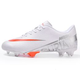 Hommes LowTop chaussures de football professionnelles antidérapantes enfants herbe formation bottes de football ultraléger FGTF antidérapant Chuteira taille 3545 240105