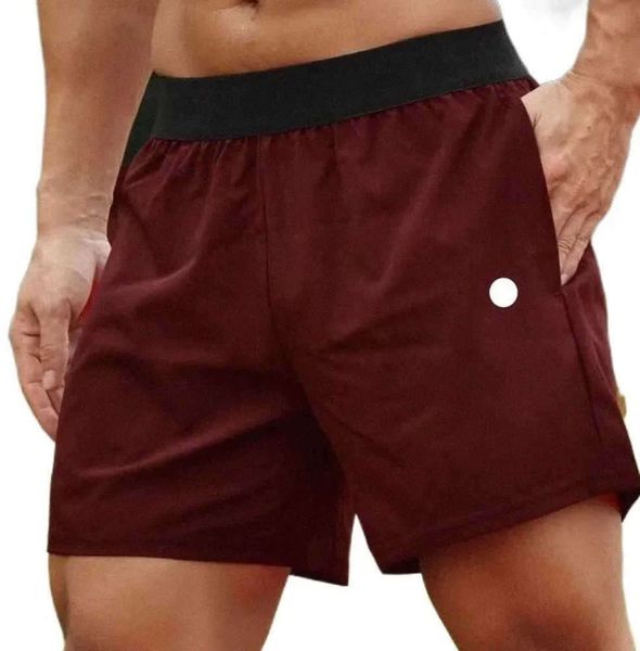 Men Lululemen's Yoga Sports Shorts en plein air Fitness Fitness Dry Lu Lu Mens Shorts Couleur Cound Casual Running Lulu Quarter Pant Luluemons