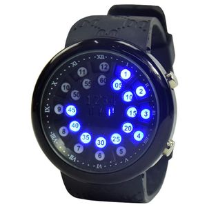 Hommes Lumineux mode électronique Matche de luxe Ball Electro Conception LED Digital Military Sport Wristwatch Mens Full Silicone Watches 2565
