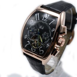 Männer Luxus Marke Kleid Lederband Automatische Mechanische Uhren Datum Business Militär Männliche Uhr Armbanduhren Relogio Masculino231H