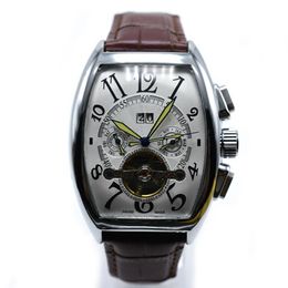 Orologio da uomo di marca di lusso con cinturino in pelle, orologi meccanici automatici, data, design militare, orologio da uomo, orologio da polso da uomo Relogi342j