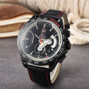 Men de luxe concepteur de luxe Tachymetre Chronograph Caliper Quartz Watch Mens Auto Calendar Watches Wristwatch H10