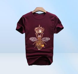 Camiseta de lujo con diseño de diamante de abeja para hombre, camisetas a la moda, camisetas divertidas para hombre, tops y camisetas de algodón de marca 6848173