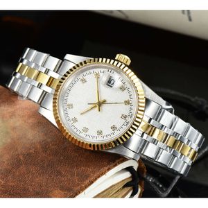 Men Luxury Fashion Watchs de 36 mm Movimiento mecánico automático de acero inoxidable Reloj de regalos de lujo