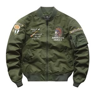 Veste d'hiver MA1 pour hommes et femmes, en Nylon épais de qualité, uniforme militaire américain, manteau d'aviateur pour femmes, veste de vol de bombardier