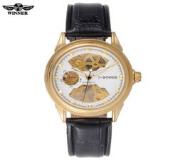 Men Mechanical Watches Skeleton horloges winnaar merk zakelijke handwind polshorloges voor mannen lederen band vrouwelijke cadeau108585333