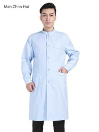 Men Medische kleding Wit Lab Coat Man-Doctor Werk uniforme tandartsen overalls hoogwaardige klinische uniformen scrub kostuum
