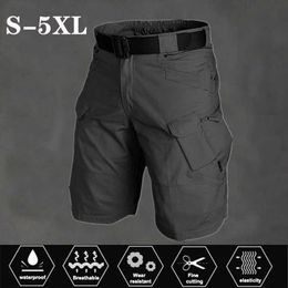 Hommes Shorts militaires Pantalons multi-poches imperméables à séchage rapide Shorts masculins Chasse en plein air Pêche Camo Casual Shorts d'été Bas X0705