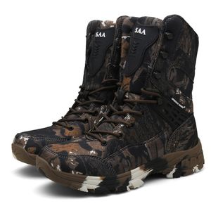 MANNEN MILITAIRE TACTICAL BOTES Autumn Winter waterdicht lederen Leger Leger Desert Safty Work Shoes Combat enkel plus maat 47