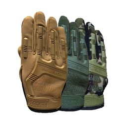 Guantes tácticos militares para hombre, Guantes de combate con dedos completos, antideslizantes, para caza, Luva Tatica, ejército, Airsoft, Paintball, Guantes Handschoenen