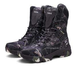 Mannen Militaire Tactische Luxurys Laarzen Herfst Winter Waterdicht Lederen Leger Boot Desert Safty Work Shoes Combat Enkle Plus Size 47