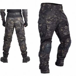 Pantalons tactiques militaires pour hommes Pantalons de camouflage de l'armée Airsoft Pantalon de combat Safari Multi poches Paintball Airsoft Vêtements de chasse de travail c9sj #