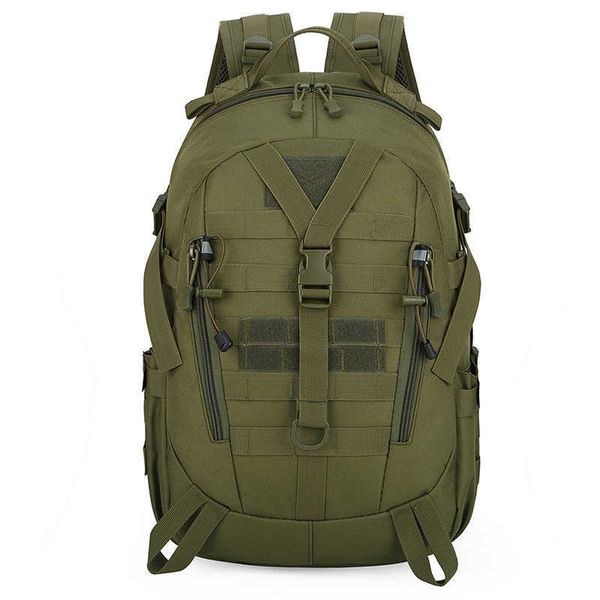 Sacs à dos réfléchissants tactiques militaires pour hommes Sacs de voyage en plein air Molle 3P Sac à dos d'escalade Sac de sport Camping Randonnée Sac à dos Q0721