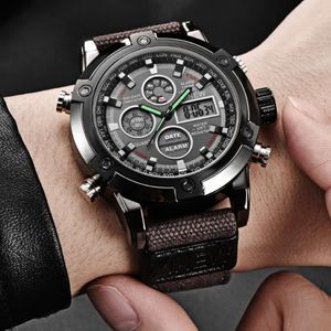 Mannen Militaire Horloge 50 Mm Grote Wijzerplaat Led Quartz Klok Sport Mannelijke Relogios Masculino Montre Homme 2021 Watches286y