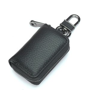 Hommes mini porte-clés de voiture paquets porte-clés en cuir véritable cadeaux d'affaires taille pendu en gros logo personnalisé multi-fonction