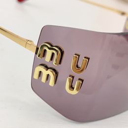 Herenspiegel voor dames Miumius Designers Runway Womens Sunglass Hoge kwaliteit Squared Brillen Shades Feminin Bril Zonnebrillen Designer Sun