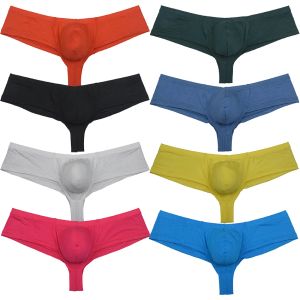 Hommes Modal String Boxer Sous-Vêtements Brillant U Poche Convexe String Trunks Ultime Mâle String Bikini Boxers Mini Slip Trunk Natation Bikini