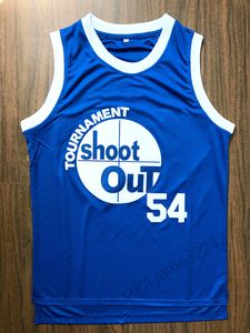 Hombres Moive # 54 Kyle Watson Baloncesto Jersey Por encima del borde Torneo Shoot Out Motaw Wood Jerseys Cosido Azul