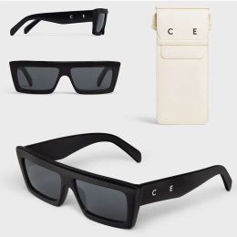 Hommes monochroms 02 lunettes de soleil en acétate de mode de créateur marque noire frame moderne moderne lunettes de soleil cl40214