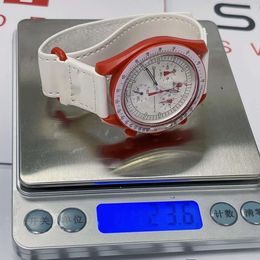 homens moonswatch relógios de luxo relojoeiros 5A movimento de quartzo de alta qualidade cronógrafo relógio de pulso designer omegawatch todos os dial trabalho womenwatch montre luxe 867D