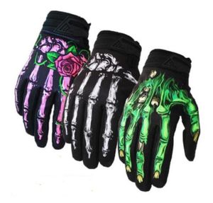 Heren Motorhandschoenen Volledige Vinger Skeleton Ademende Handschoenen Winter Mtb Fietshandschoenen Dirt Bike5656876