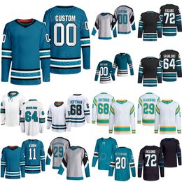 Mannen vrouwen 2024 Alternatief hockey 11 Luke Kunin Jersey 18 Filip Zadina 29 Mackenzie Blackwood 64 Mikael Granlund 20 Fabian Zetterlund Mike Hoffman William Eklund