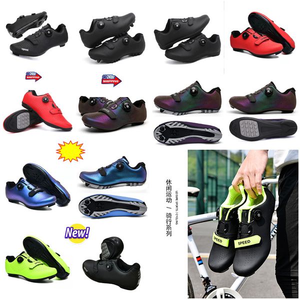 Hombres Mtbq Road Dirt Cyqcling Sports Bike Flat Speed Cycling Sneakers Flats Mountain Bicycle Foecar Spd Cheats Zapato 39 S