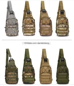 Hommes Sac à dos molle molle multifonction Sac à bandoulière Tactical Sac de camping extérieur sac de messager coffre Camouflage armée packs de chasse à la toile Équipement