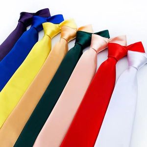 Men Neck Ties Feestelijke Vaderdag Gift Occupational Solid Color Arrow Tie Men Business Tie 50 kleuren 145*8 cm