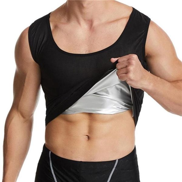 Hommes Néoprène Sweat Sauna Gilet Body Shapers Taille Formateur Minceur Débardeur Shapewear Corset Sous-Vêtements Femmes Fat Burn Men's297G