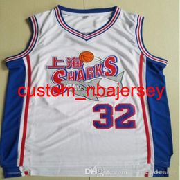 Mannen Nieuwe Stijl 32 Jimmer Fredette Shanghai Sharks Jerseys College Movie Basketbal Fredette Jersey Team White Stitched