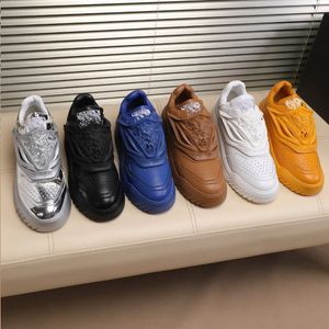 Heren Odisse Sneakers Geperforeerde vrijetijdsschoen Kalfsleer Rubberen schoenen Dynamische sneaker Futuristische trainers