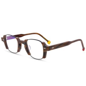 Men de lunettes optiques Marque Femmes Irrégules Spectacle Frames Vintage Semi-rimless Cadre carré de lune