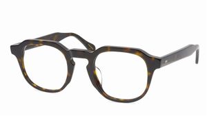 Diseñador Hombres Gafas ópticas Monturas de gafas redondas Gafas retro para mujeres Gafas de miopía hechas a mano Montura de gafas multilaterales irregulares cuadradas gruesas con caja