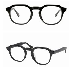 Montura de gafas ópticas para hombre, gafas para miopía, monturas de gafas redondas, gafas de moda retro para mujer, gafas de tablón italianas hechas a mano con caja