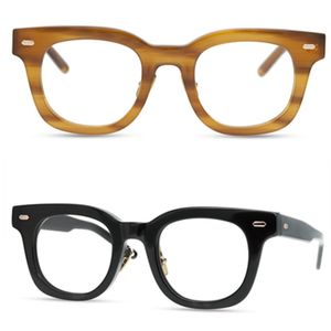 Hommes lunettes optiques marque Designer monture de lunettes femmes montures de lunettes monture en acétate pur titane nez Pad lunettes myopes avec étui