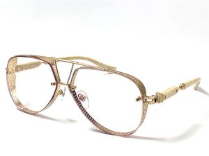 Men de lunettes optiques New York Design Sunglasses Pilot Metal Frame Postyank Goggles Style HD Clear Lens
