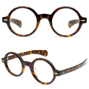 Hombres Gafas ópticas Marcos de anteojos redondos Marca Retro Mujeres Gafas Marco ACQUES MARIE MAGE Moda Tortuga Negra Miopía Eyewea189J