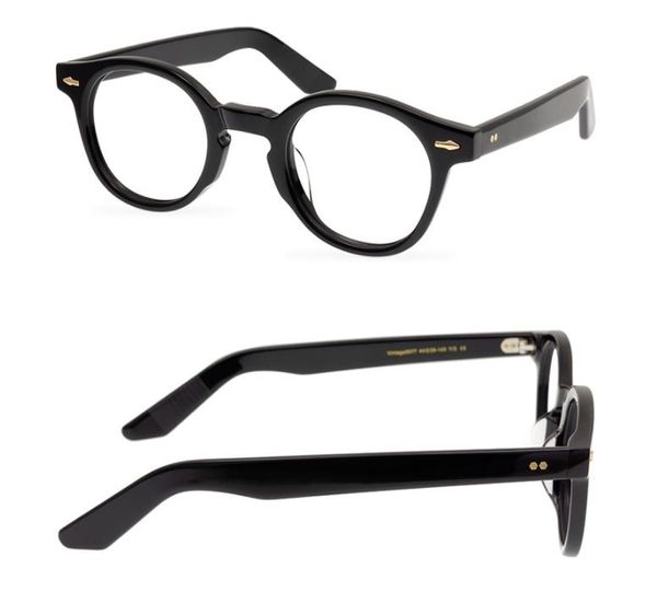 Hommes lunettes optiques lunettes rondes montures marque rétro femmes monture de lunettes mode tortue noire lunettes myopes avec étui à lunettes