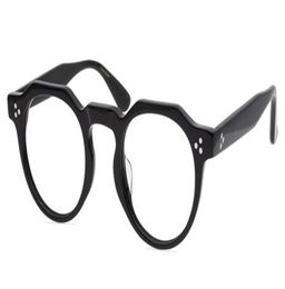 Men Optical Glorese Frame Round Spectacle Frames Retro Eyeglass Cadre Fashion Eyeglass Femmes Femmes Handmade Myopia Eyewear avec Box9786907