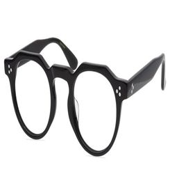 Men Optical Glassese Cadre Round Spectacle Frames Retro Eyeglass Fashion Fashion Eyeglass Femmes Femmes Handmade Myopia Eyewear avec Box9878247