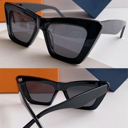 Hommes ou femmes FAME CAT EYE LUNETTES DE SOLEIL Z2520 Style classique look moderne Présente des lignes nettes et une monture épaisse pour un loo305S d'inspiration rétro