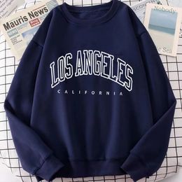Sweat-shirt surdimensionné pour hommes, Vintage brodé Los Angeles, sweat à capuche, style coréen, Harajuku, vêtements de rue amples Y2K, 231228