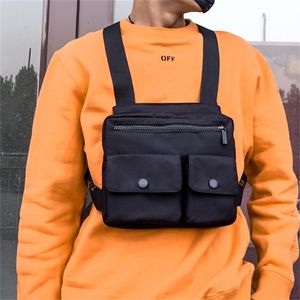 Hombres Oxford Bag Chox Bag al aire libre Hiphop Tactical Streetwear chaleco de chaleco de la plataforma de la plataforma del cofre Mujeres PACK CHECHO CHINO FUNTALES 201118