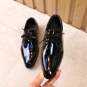 Hommes Oxford imprime Style classique chaussures habillées en cuir noir marron Orange à lacets formel mode affaires