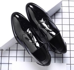 Hommes Oxford imprime Style classique chaussures habillées en cuir noir gris café à lacets mode formelle affaires