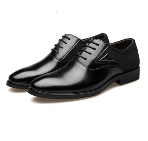 Mannen Oxford Prints Klassieke stijl jurk schoenen lederen zwart bruin koffieleden formele mode business