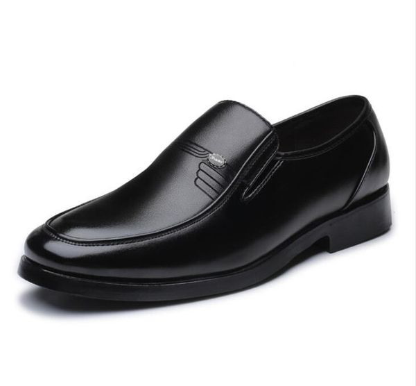 Hommes Oxford imprime Style classique chaussures habillées en cuir noir bleu rouge à lacets formel mode affaires