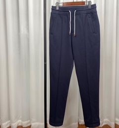 MANNEN BROOK Autumn en Winter Brunello Highgrade gebreide katoen Casual Drawtring Sweatpant Cucinelli8216591